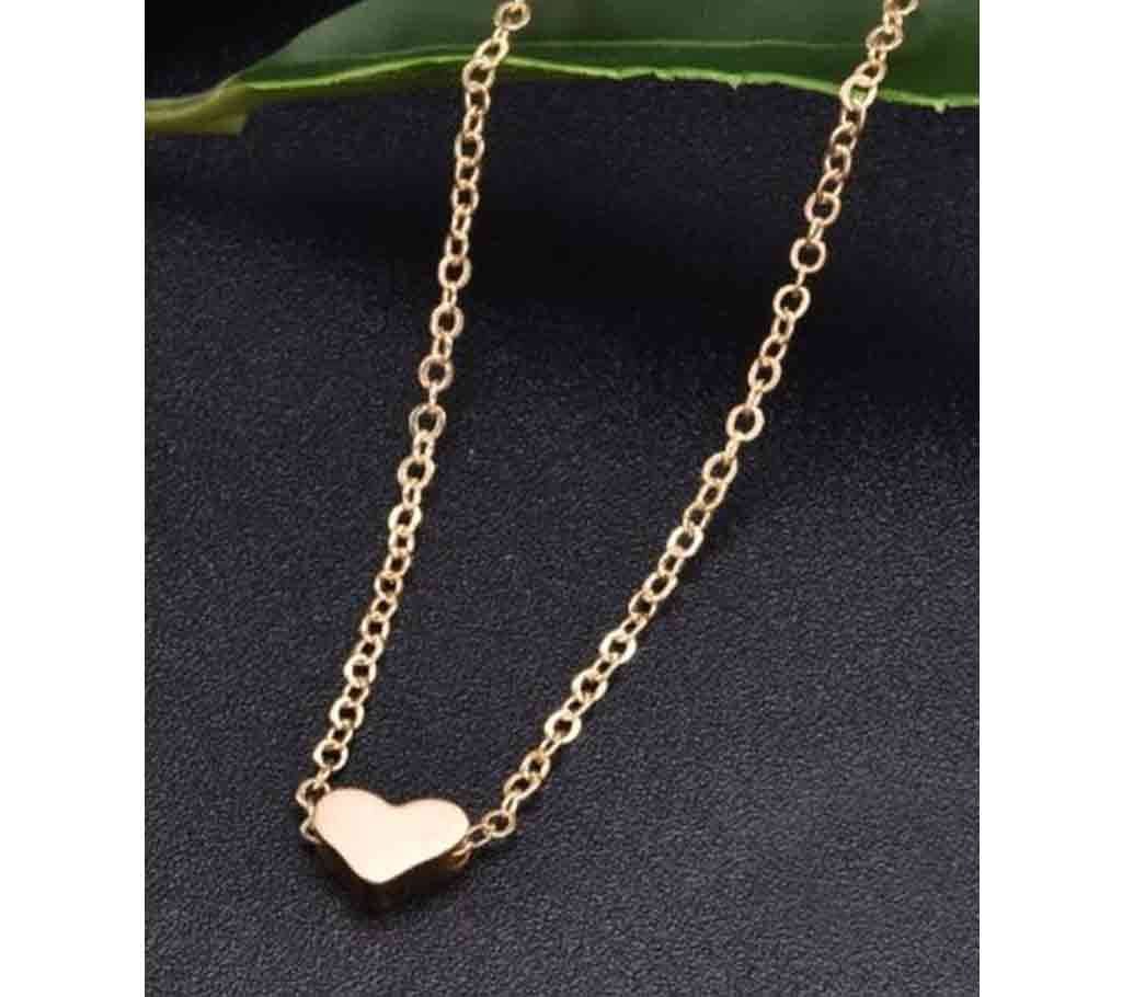 Simple Love Shape Adjustable Metal Necklaces For Women