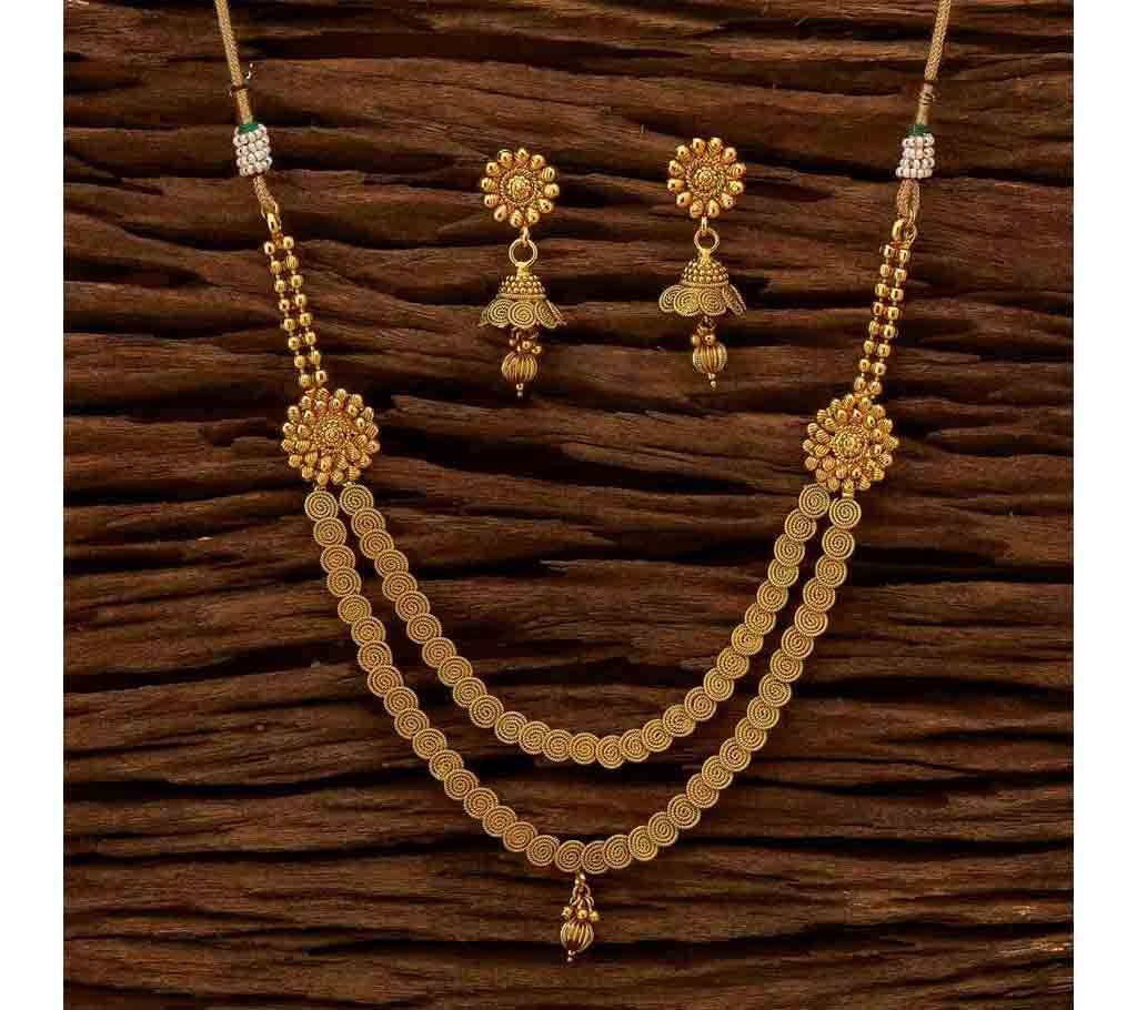  CLASSIC GOLD PLATED NECKLACE SET 13446 (by Pink Point - KJ13446)
