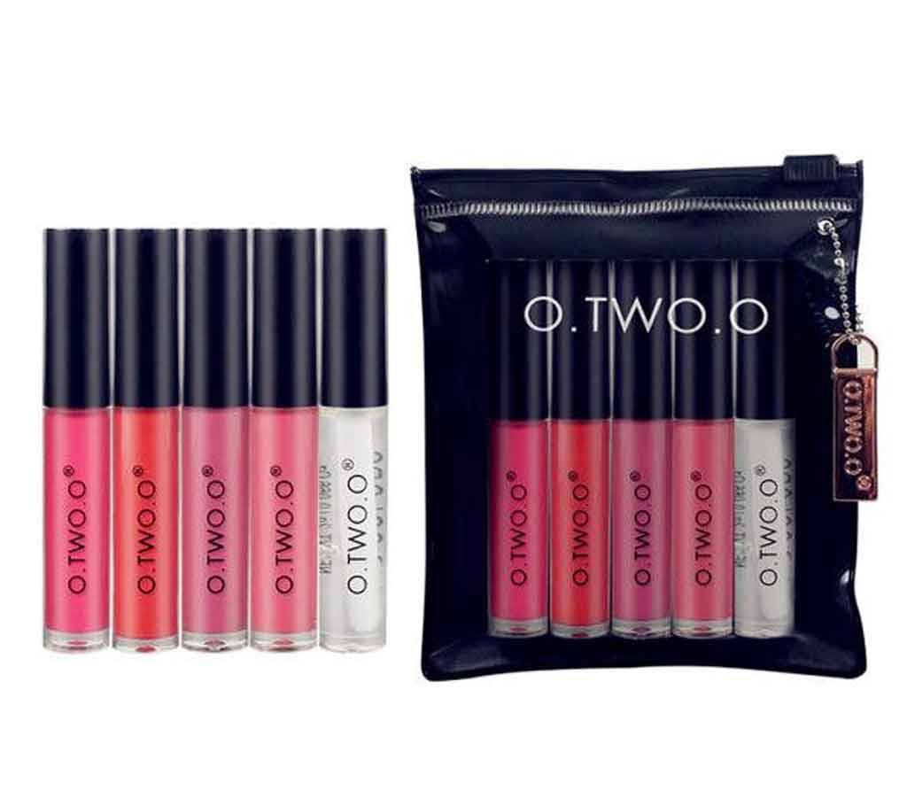 o.two.o liquid matte lipstick China- 5 pieces set 