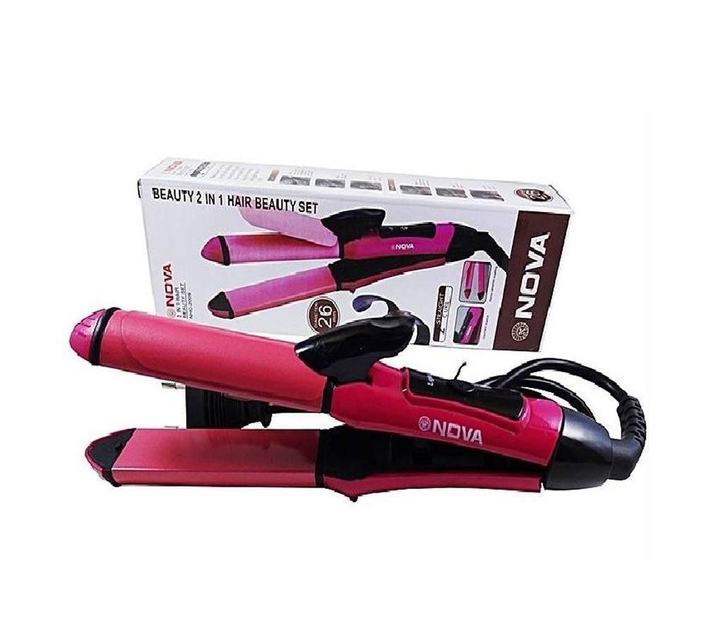Nova 2-in-1 Hair Straightener - Pink