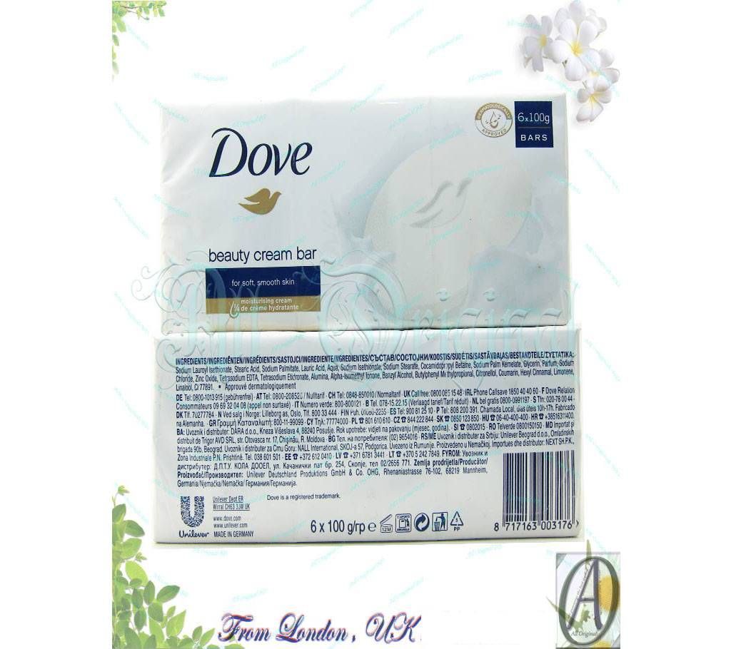 Dove Original Beauty Cream Bar (100gX6) Pack