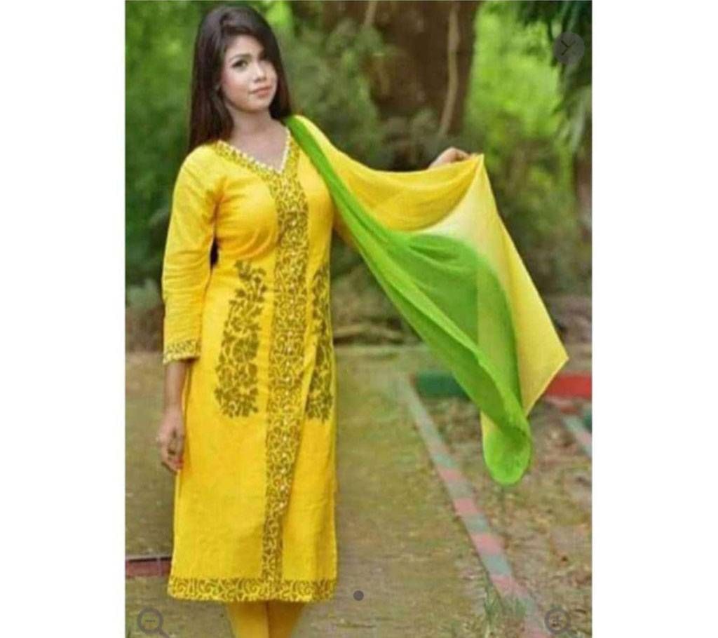 Unstiched Cotton Set Three Pcs 