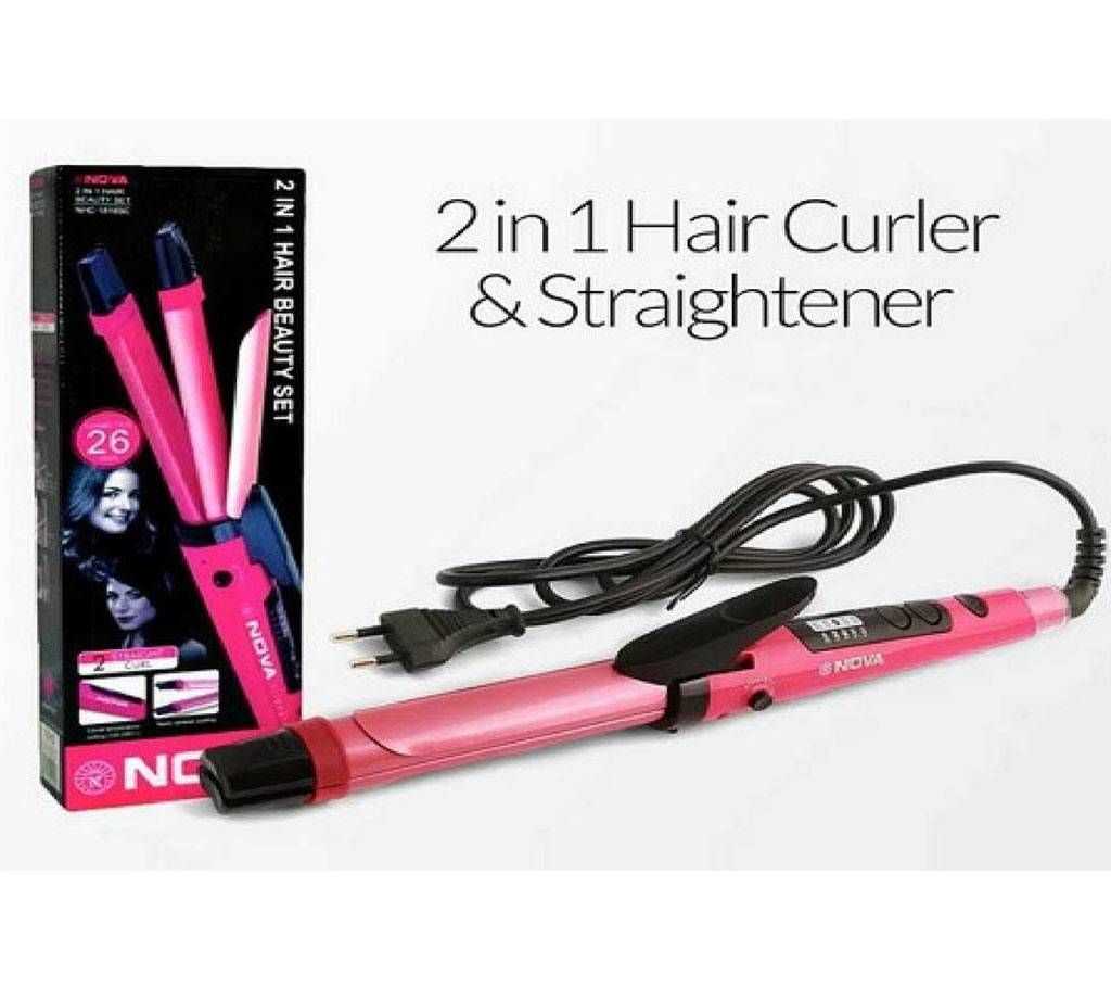 2 in 1 Nova Hair Straightener and Carling Iron
