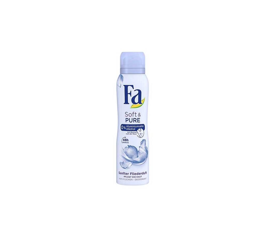 Fa Soft and Pure Body Spray for Women 150ml - Germany 