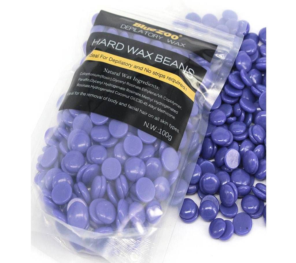 Blue ZOO Hair Removal Hard Wax Beans 100g China