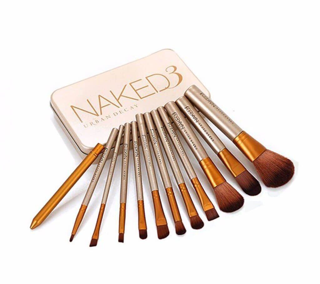 Naked 3 Makeup Brush Set (12 Pcs)