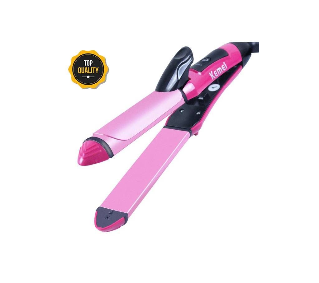 2 in 1 Hair Straightener Curler KM-1055