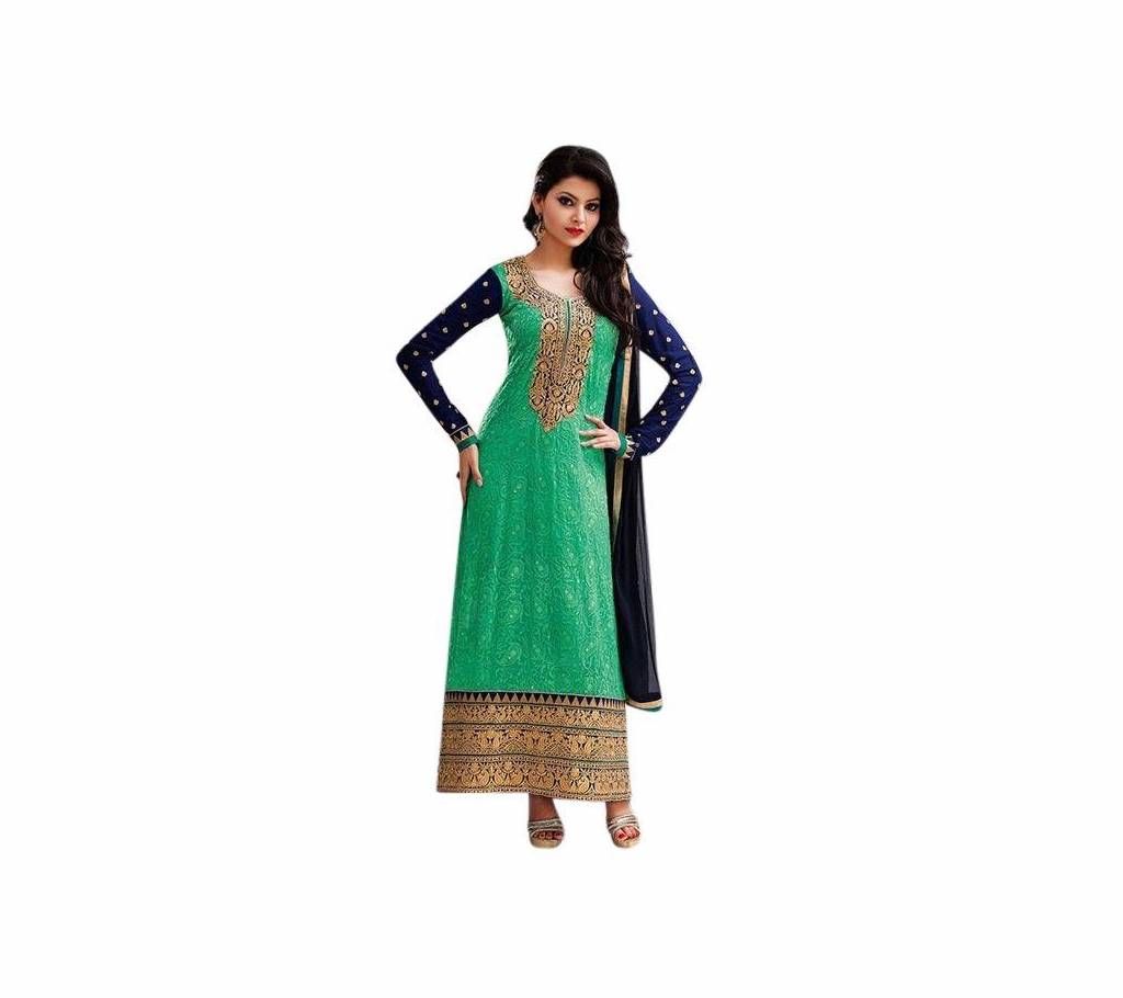 Light Green Unstitched Cotton Block Printed Shalwar Kameez (Copy)
