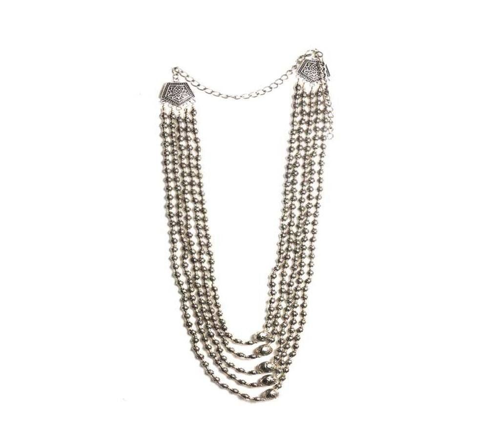 long 5 layer necklace