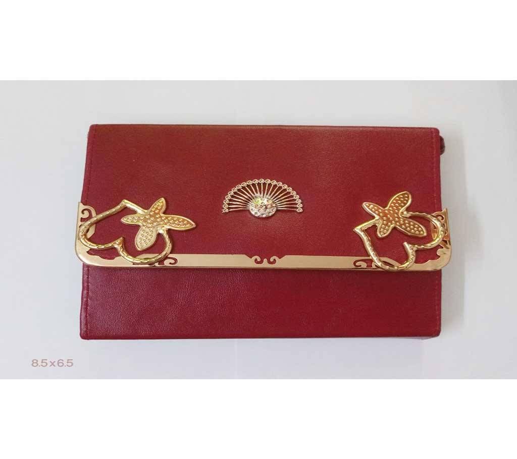 Artificial Leather Womens Clutch