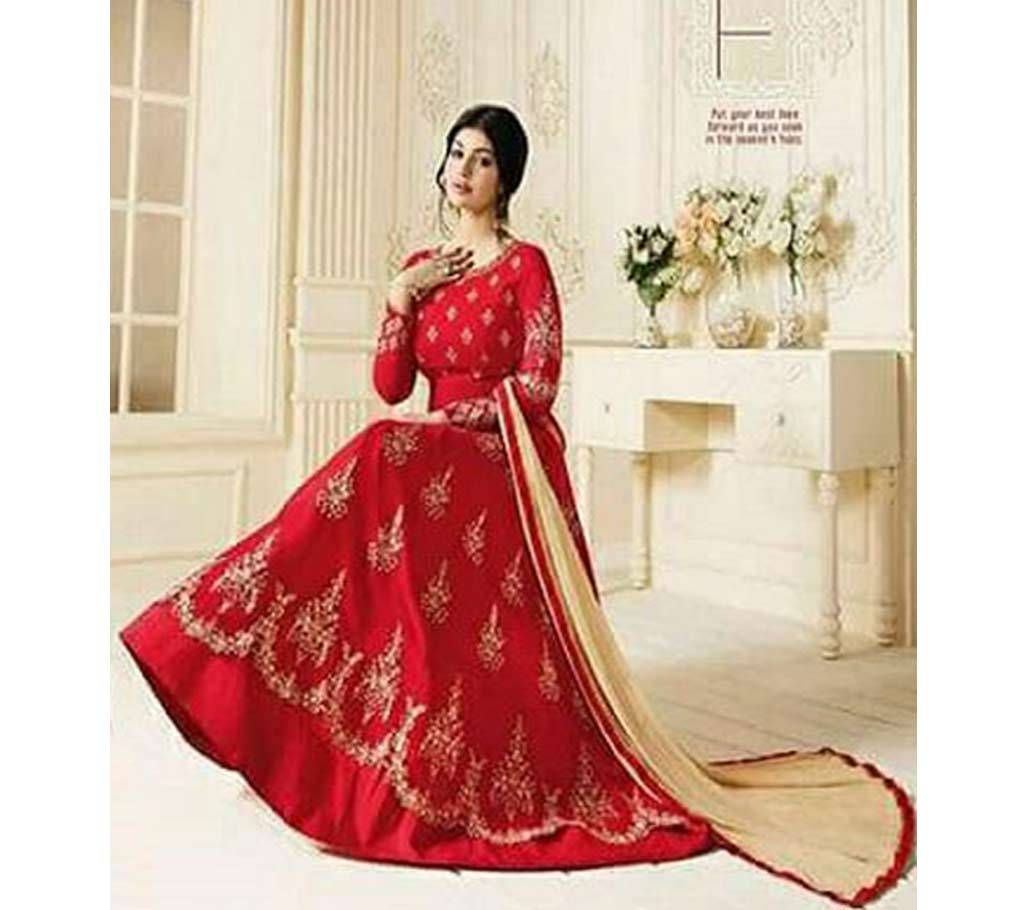 Semi Stitched indian weightless Georgette Embroidery Anar kali Gown for women