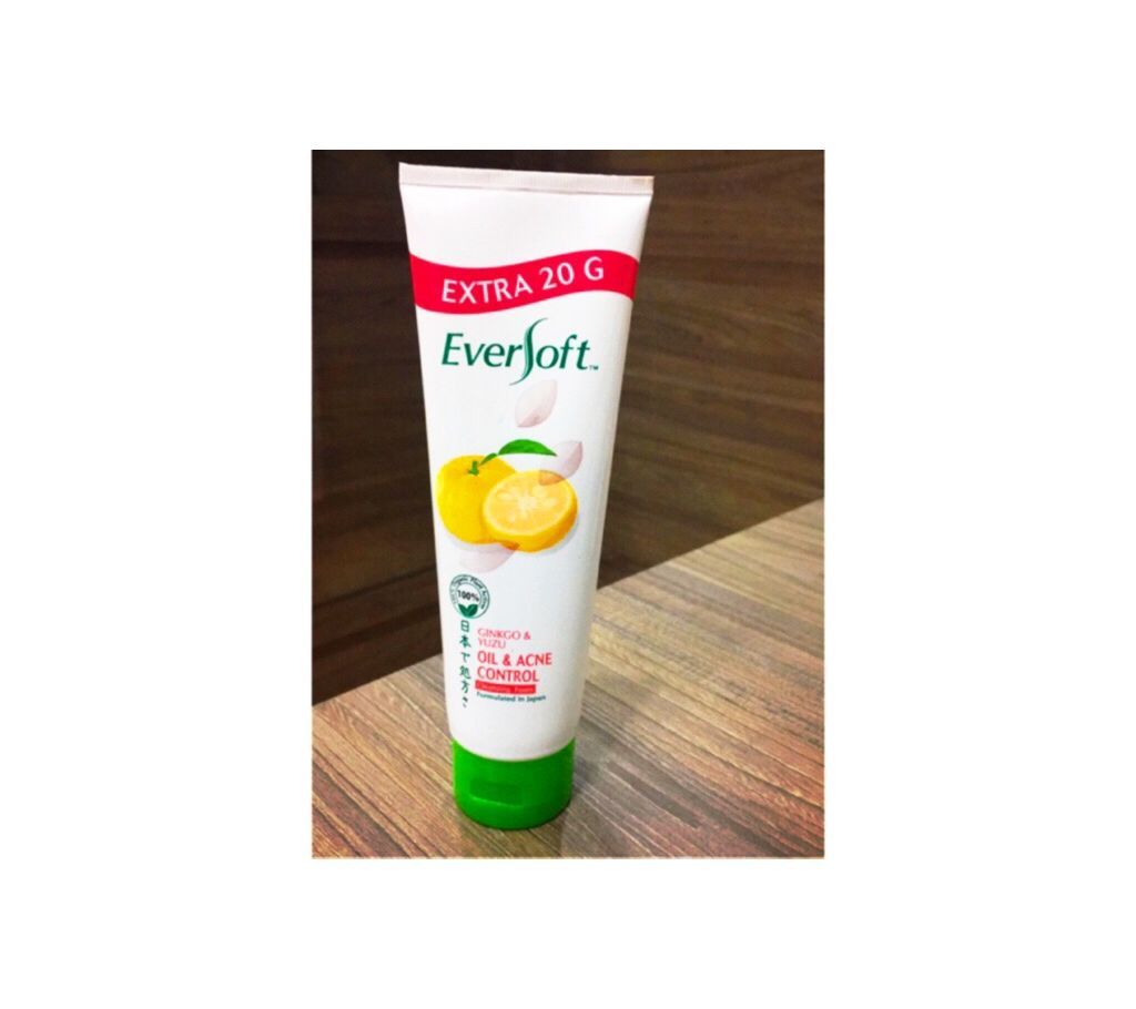 Eversoft Ginkgo&Yuzu Oil & Acne Control Cleansing Foam Extra Malaysia 