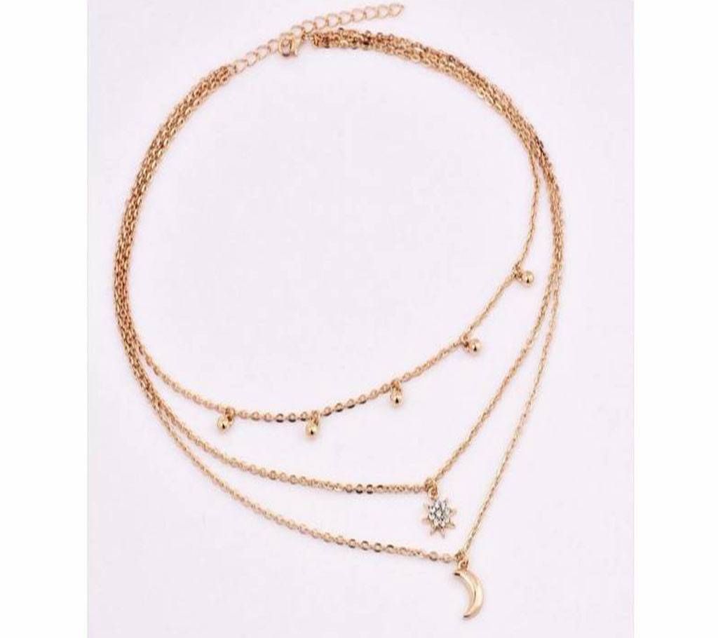 Multilayer Chain Necklaces