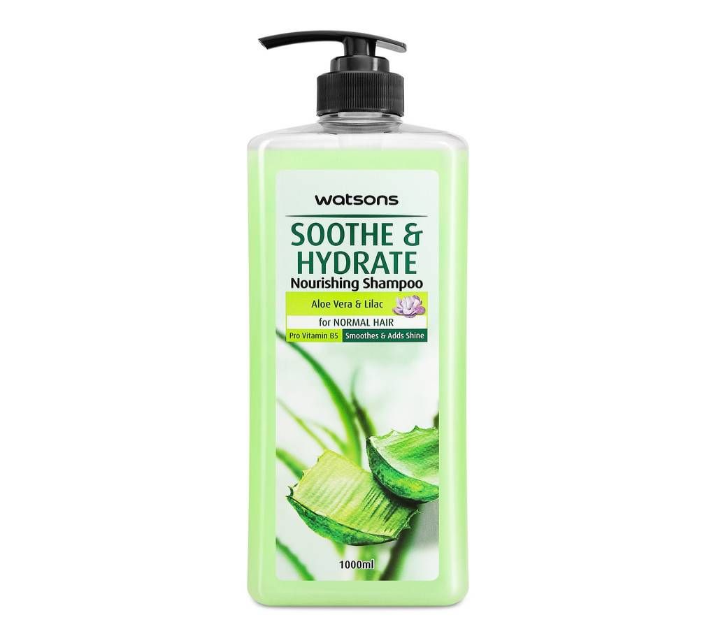 Watsons Soothe and Hydrate Nourishing Shampoo, 1000 ml, Thailand