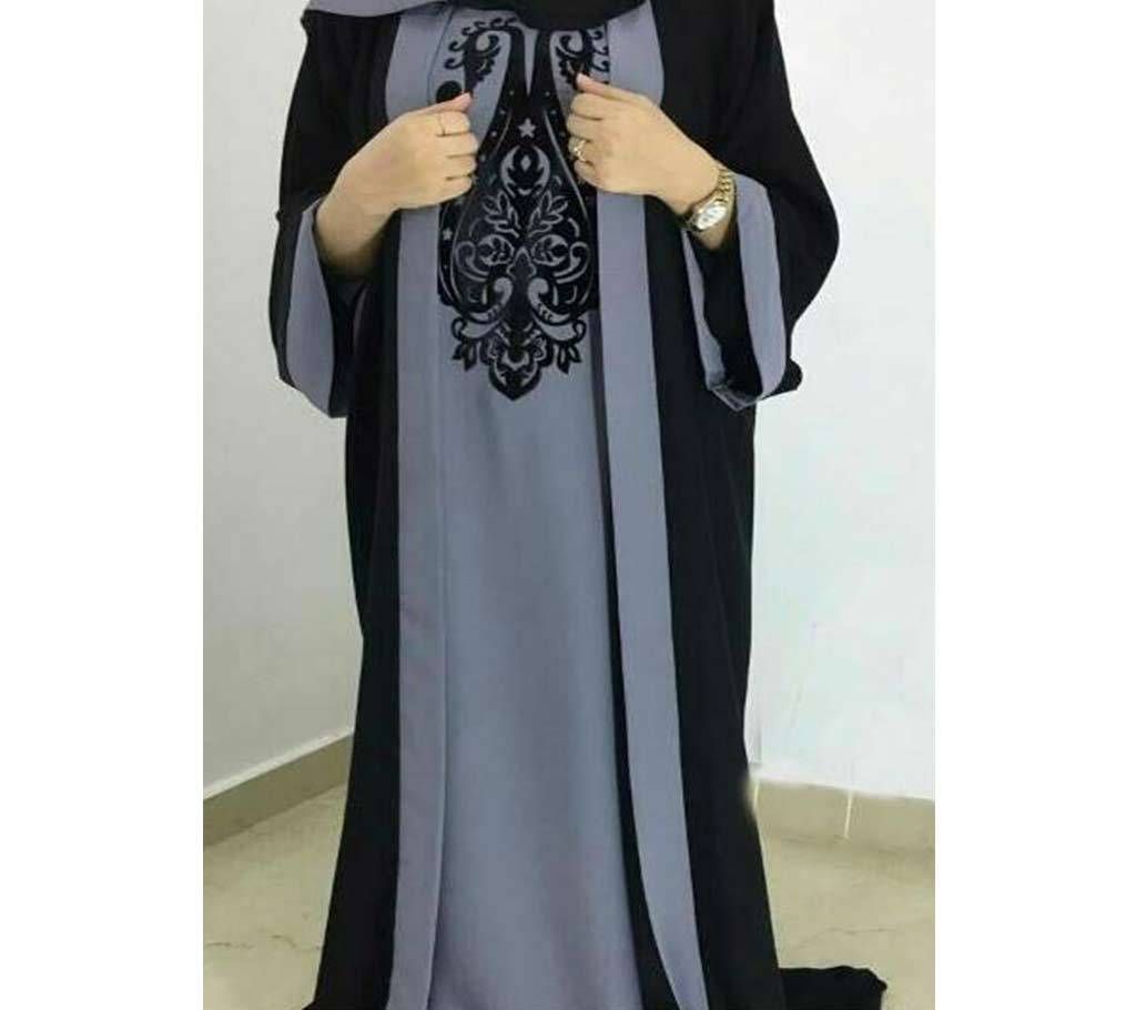 Black & Ash Georgette Borka For Women