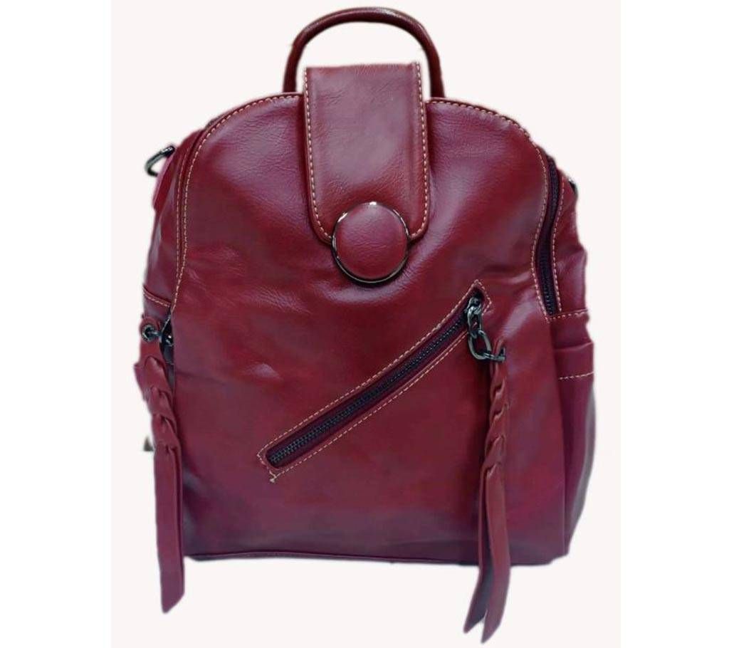PU Leather Ladies Bag Pack