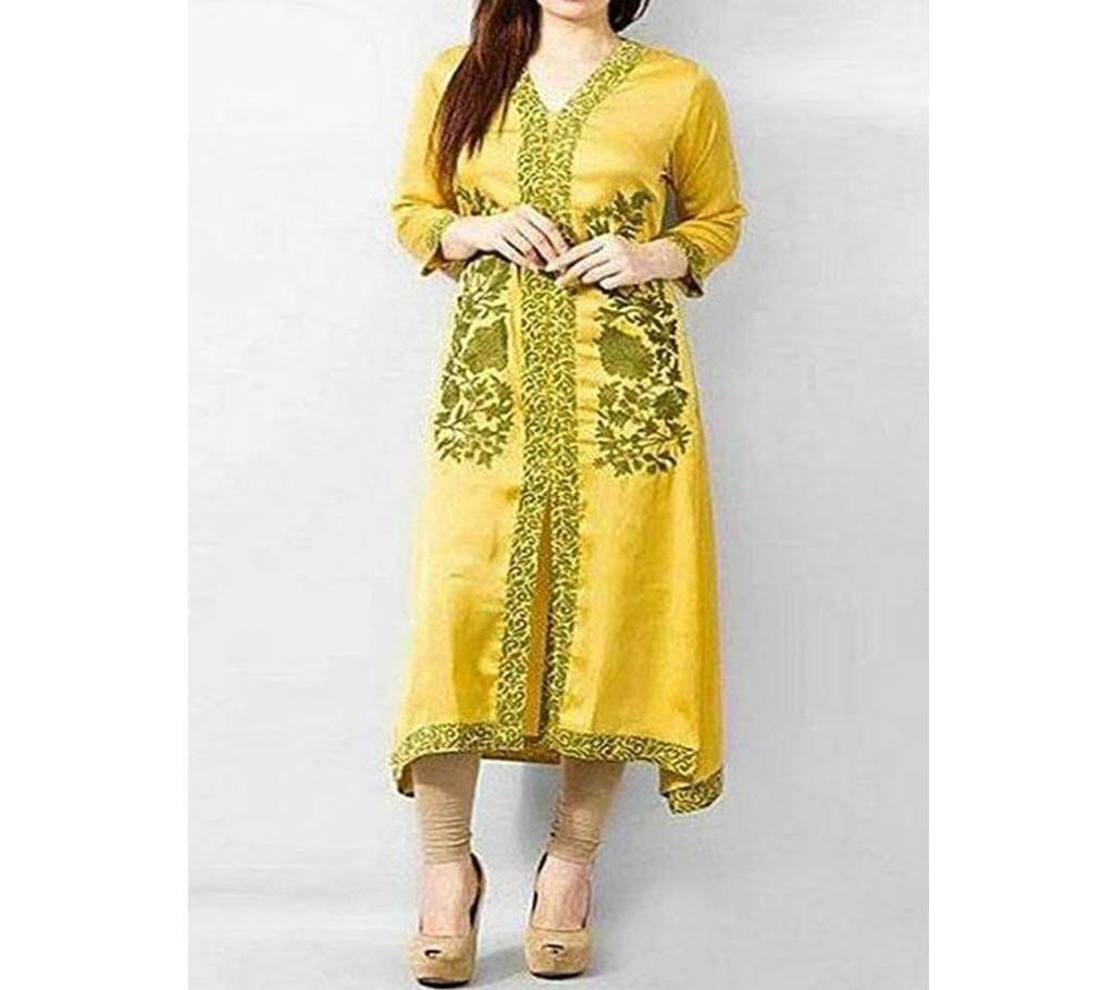 UNSTCHIED BOCK PRINTED COTTON THREE-PIC