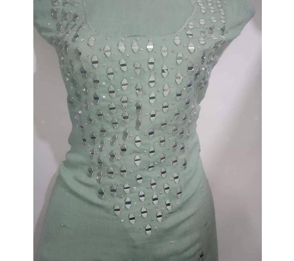 Unstitch Cotton Karchupi Work Kamize
