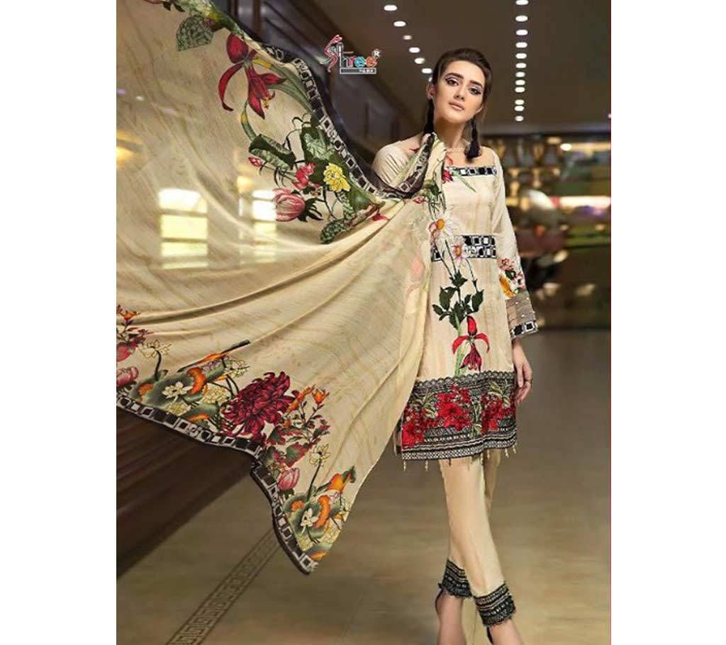 Unstitched Shree Fab Firdous Exclusive Collection with Chiffon Dupatta - 6174 - ASI