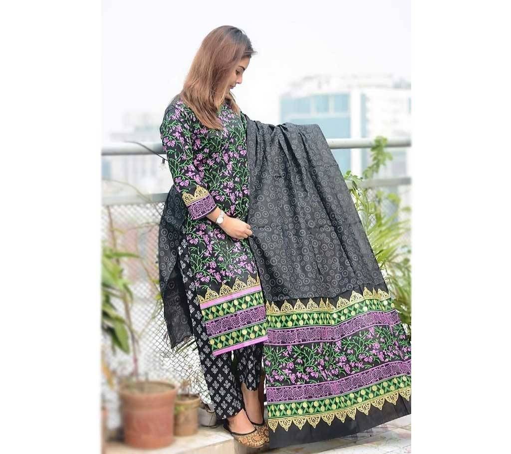  Block Printed 3 pieces Salwar Kameez for Women