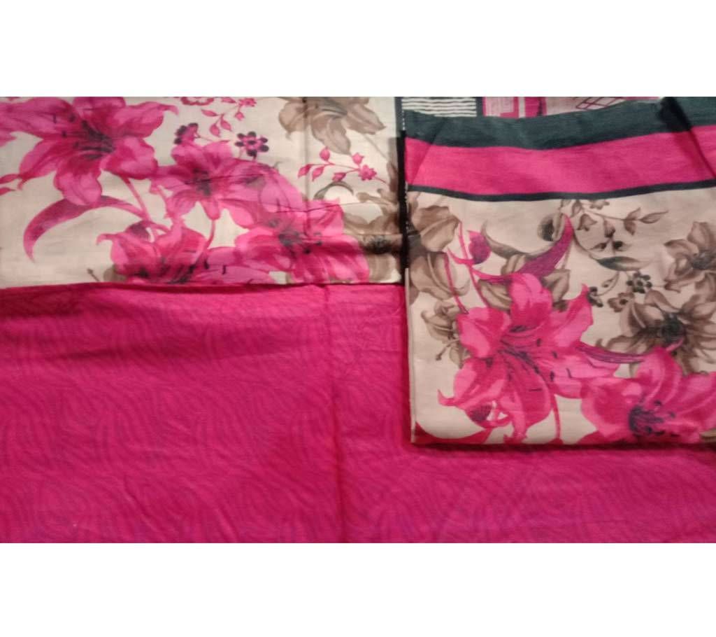 Deshi Unstitched cotton salwar Kameez 