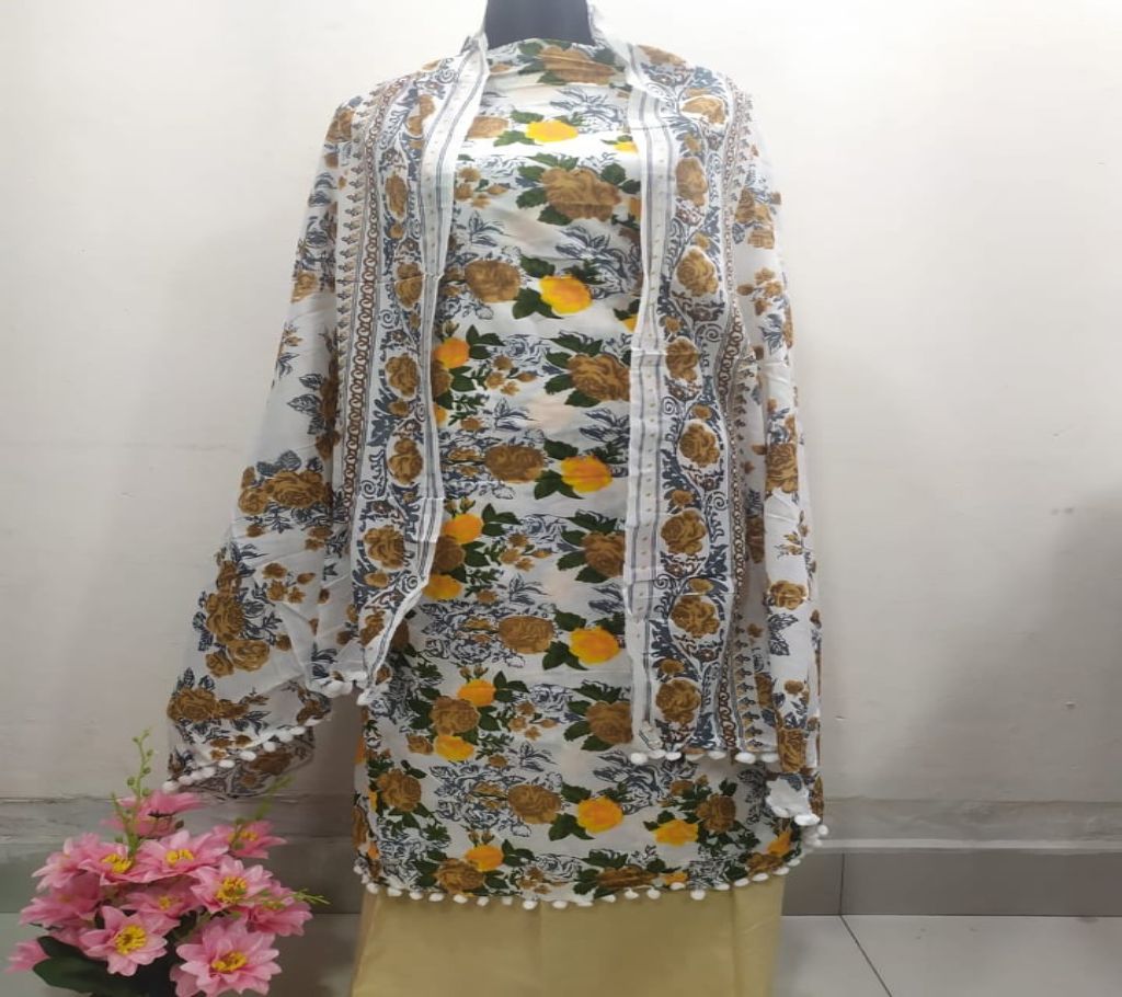 Skin Print Cotton Four Piece 106