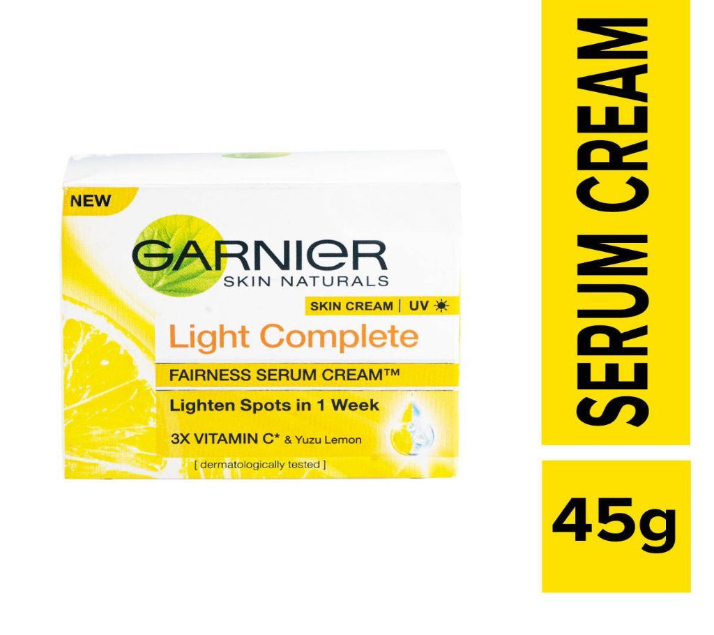 Garnier Light Complete Fairness Serum Cream UV For Women - 45g-Bangladesh