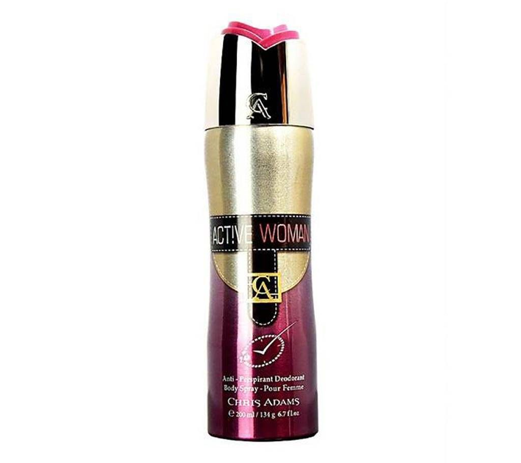 Chris Adams Active Woman Deodorant Body Spray 200M