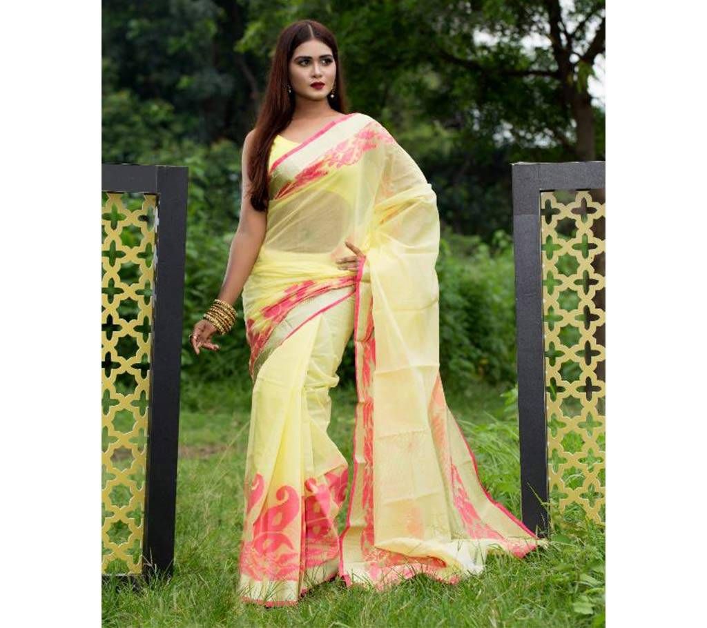 Tangail Handloom Synthetic Cotton Saree