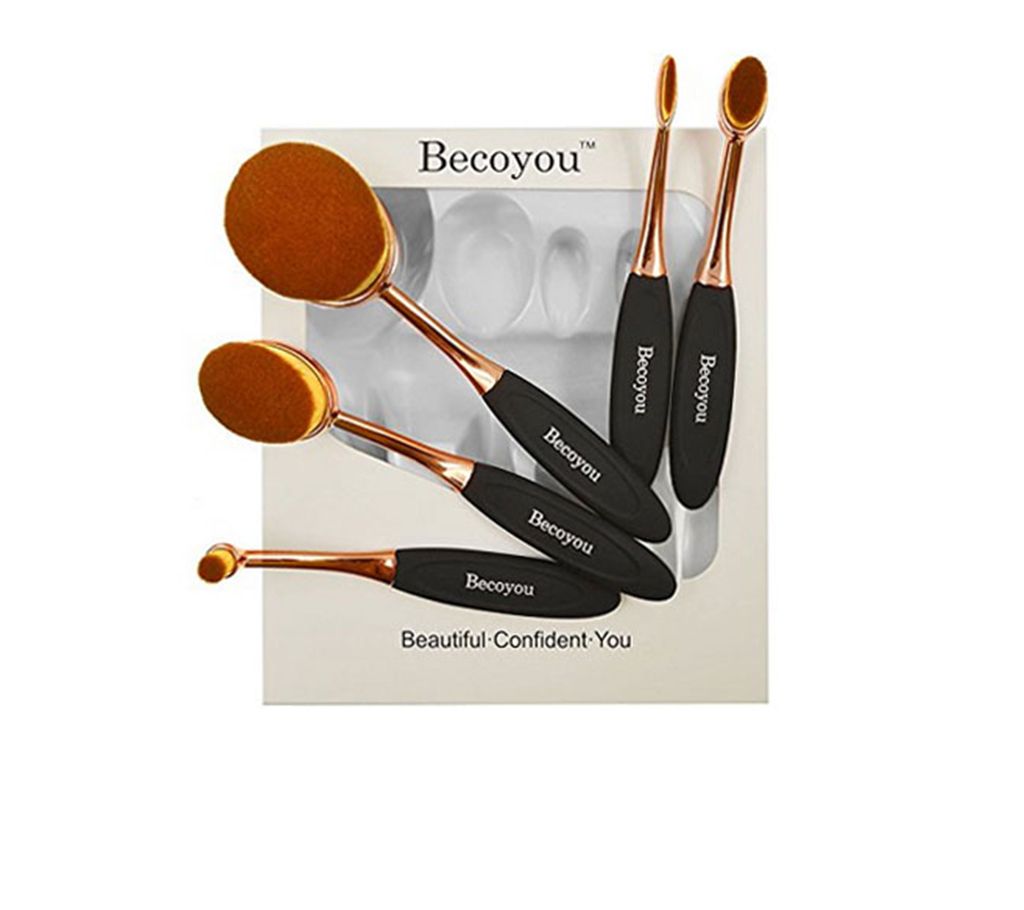 Becoyou Make Up Brush Set Oval 5 - Origin USA