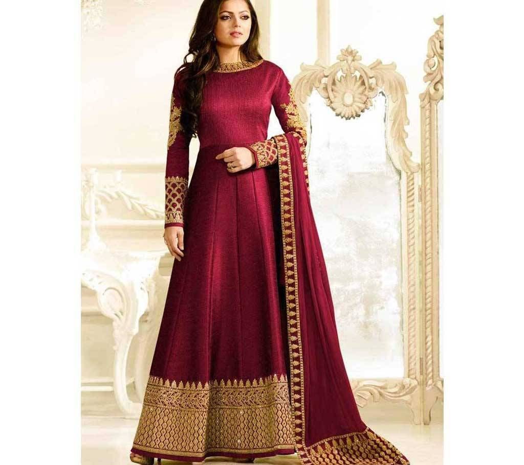 Unstitched silk embroidery Three Piece (Copy)