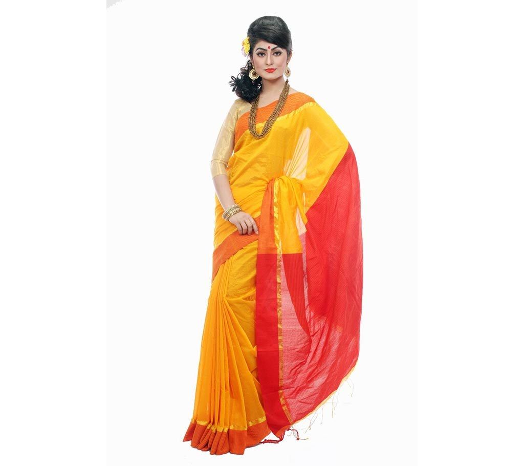 Andy Silk Red and Yellow Mix Sharee