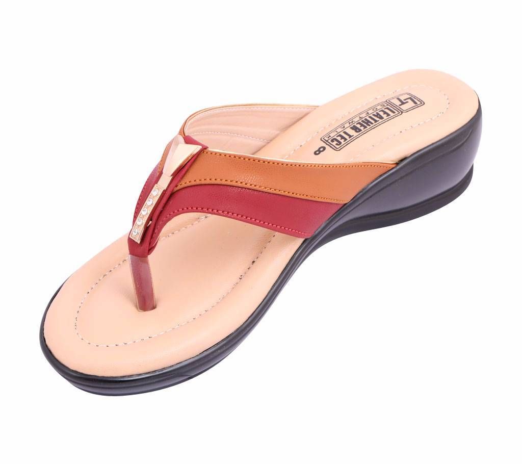 Leather Tec Semi Heel Sandals 