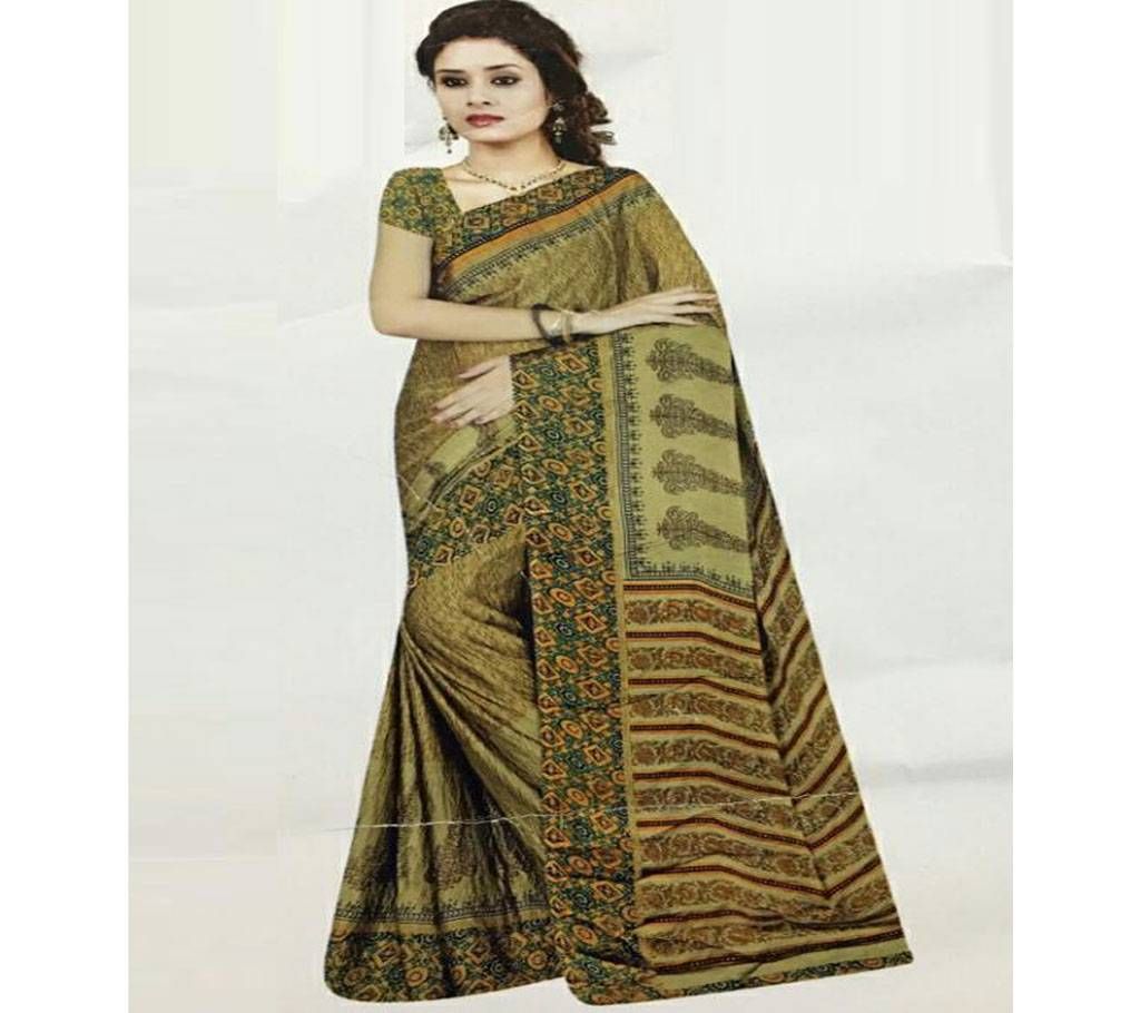 Pure Bombay silk Georgette Saree With UN-stitched Blouse Piece  