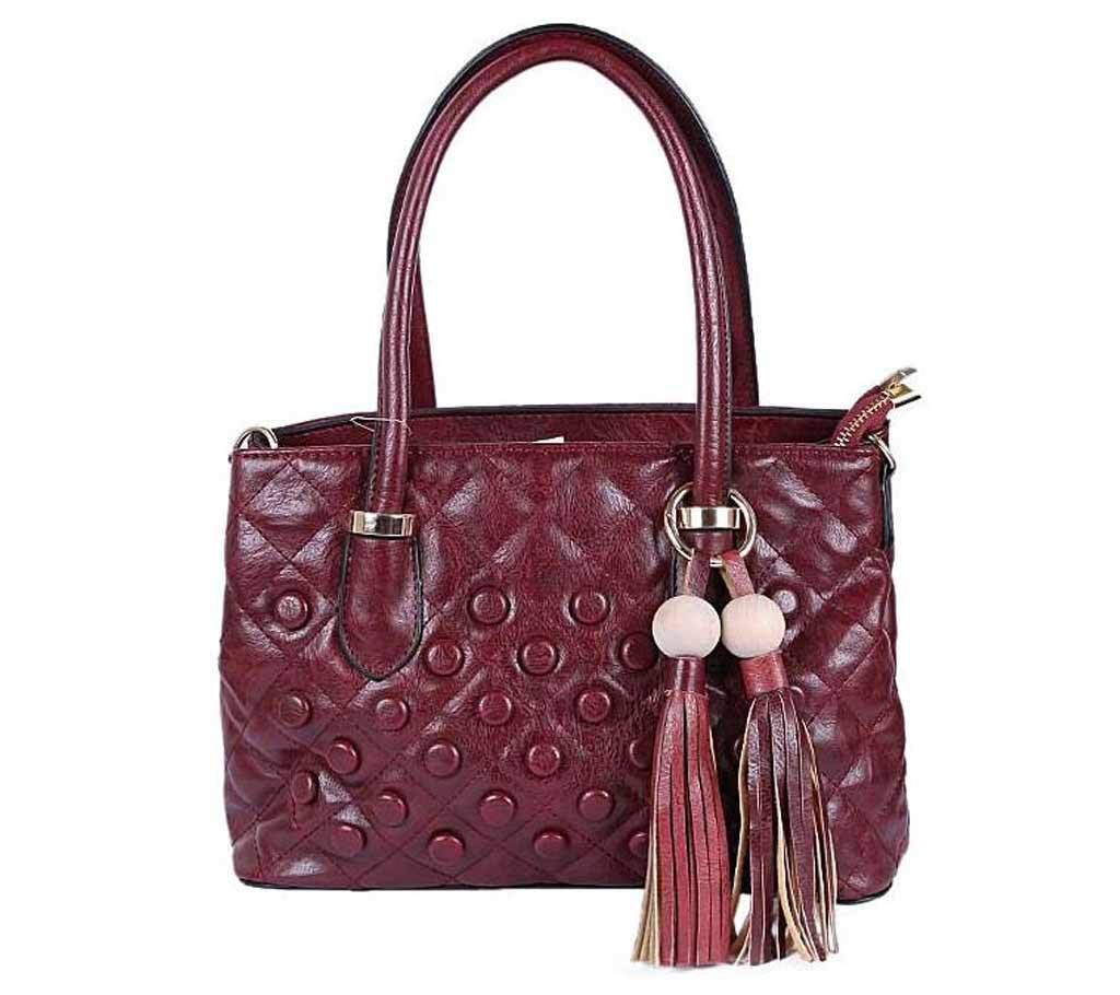 Chocolate PU Leather Hand Bag For Women