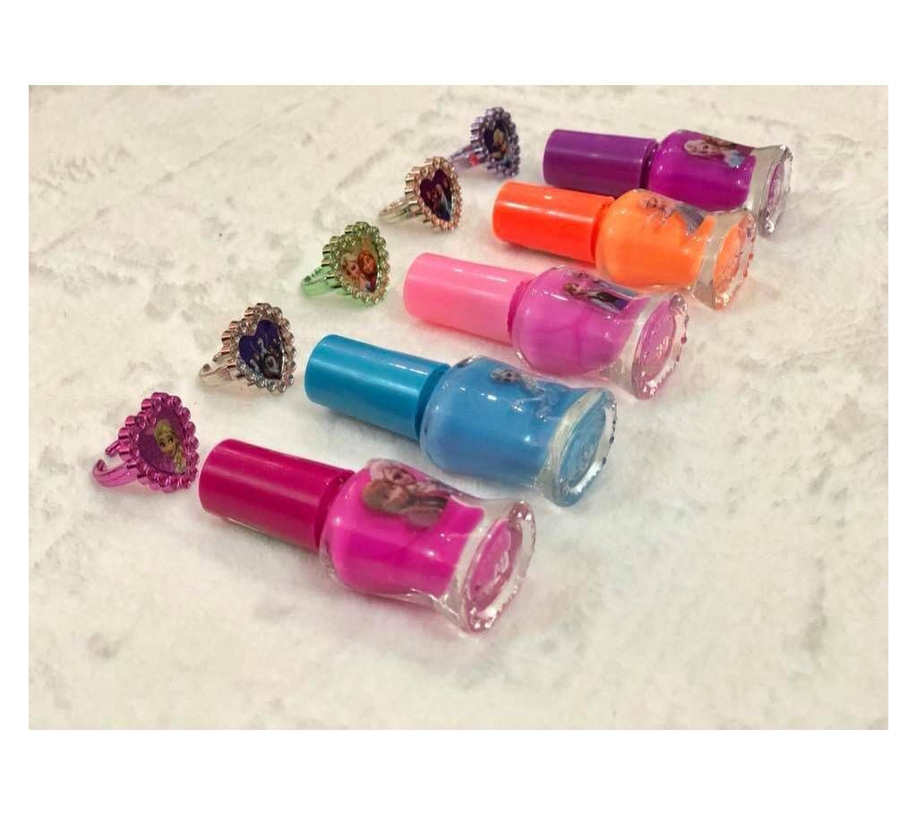 Elsa Nail polish and Rings