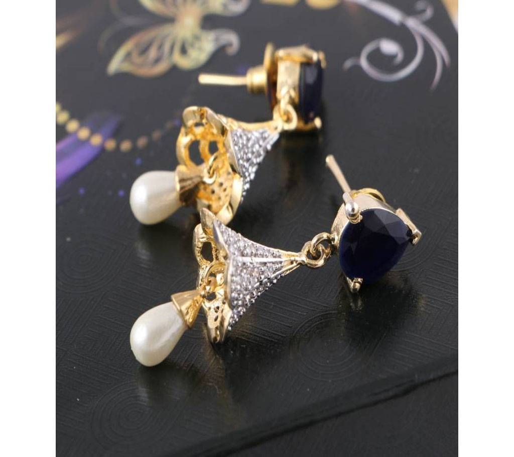 american diamond cut jhumka-670