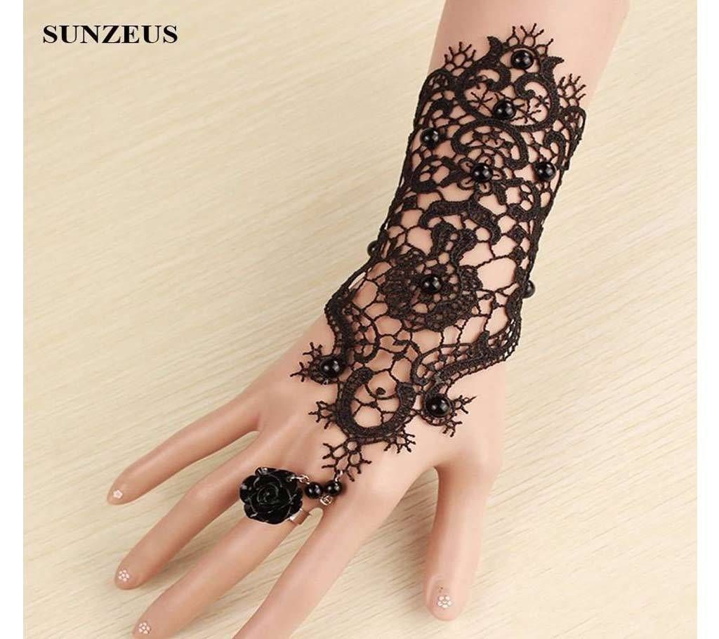 Lace Bracelet finger ring  