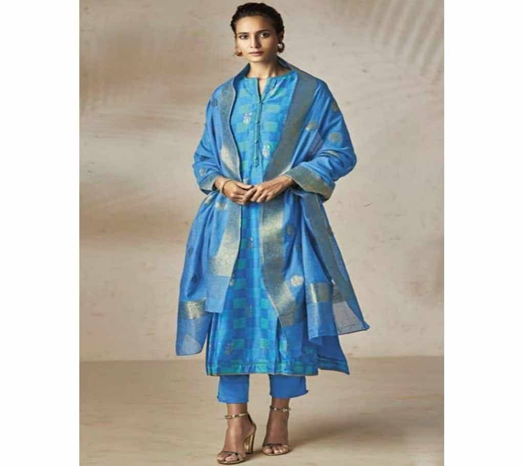 Sarg Posheeda -111 Unstitched Silk Suit