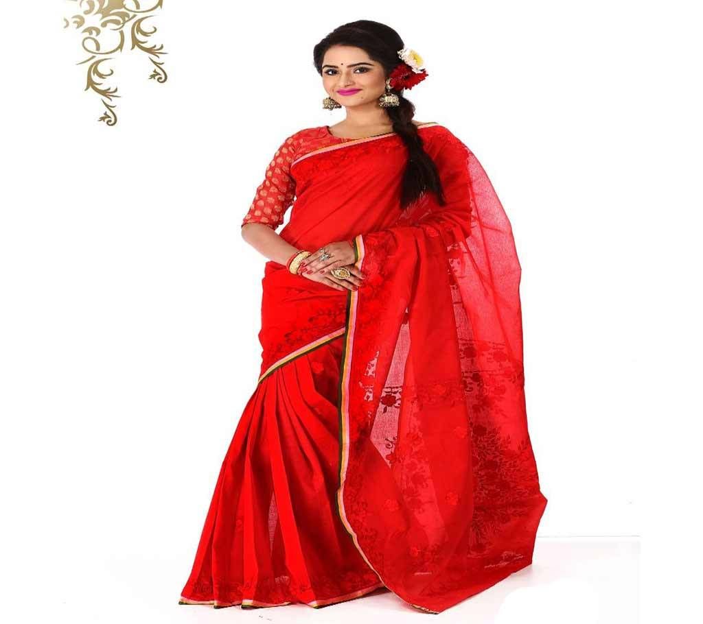 Hand Embroidery Cotton Sharee