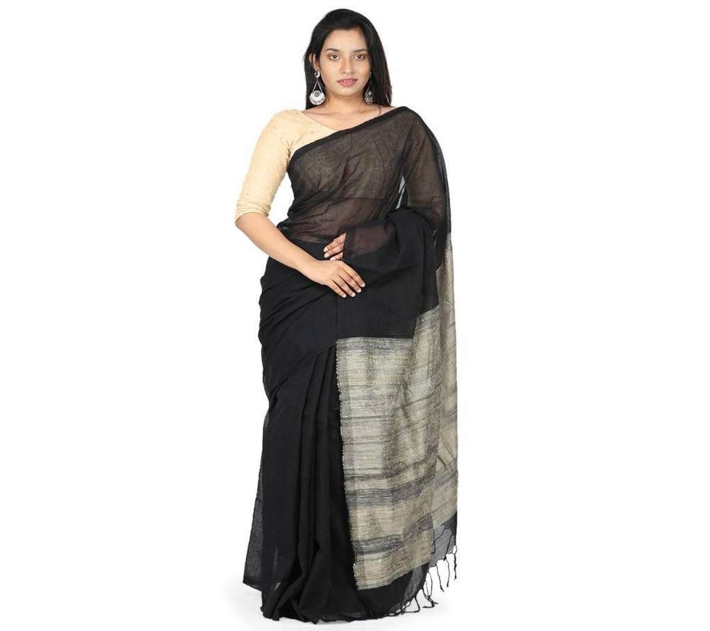 Black Ash Endi Cotton Saree