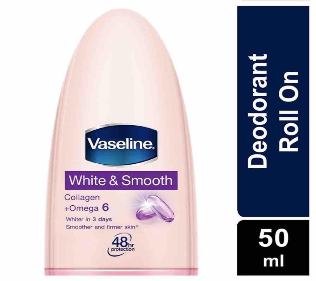 Vaseline Deodorant white and smooth 50ml - Malaysia