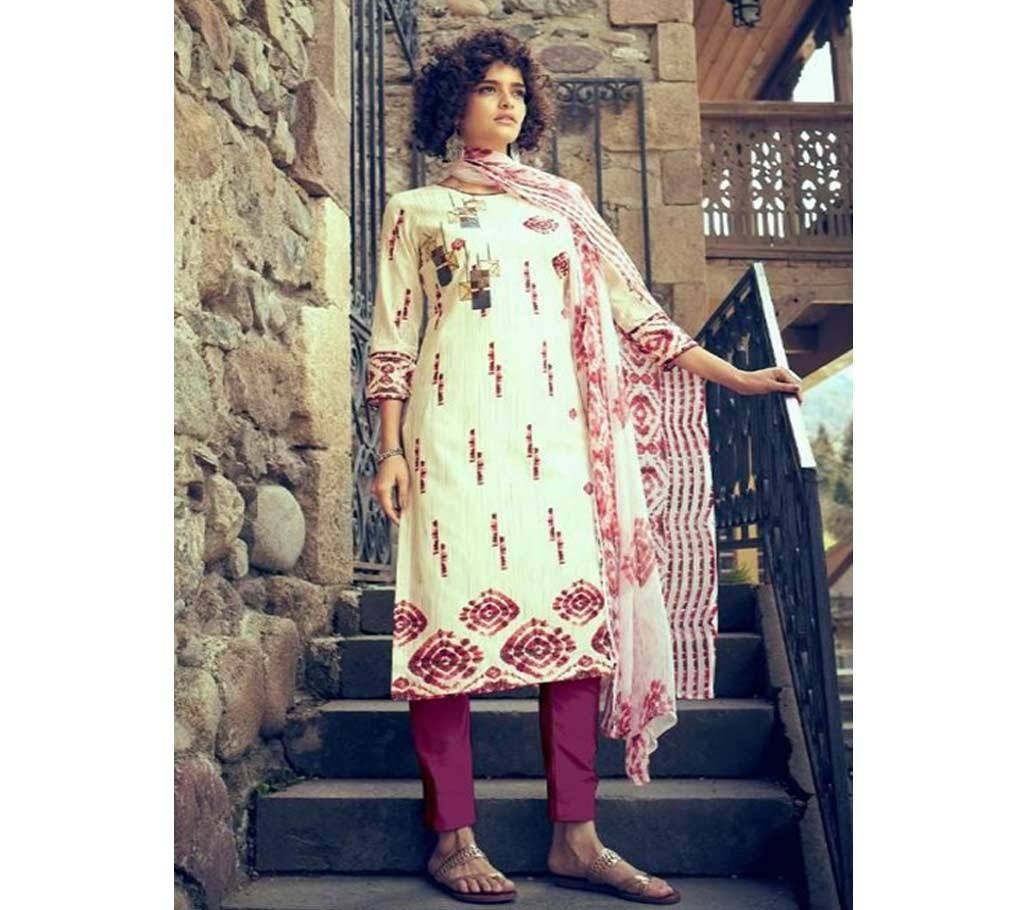 Shahnaz Arts Gulbagh- 3502 Unstitched Salwar Kameez - Copy
