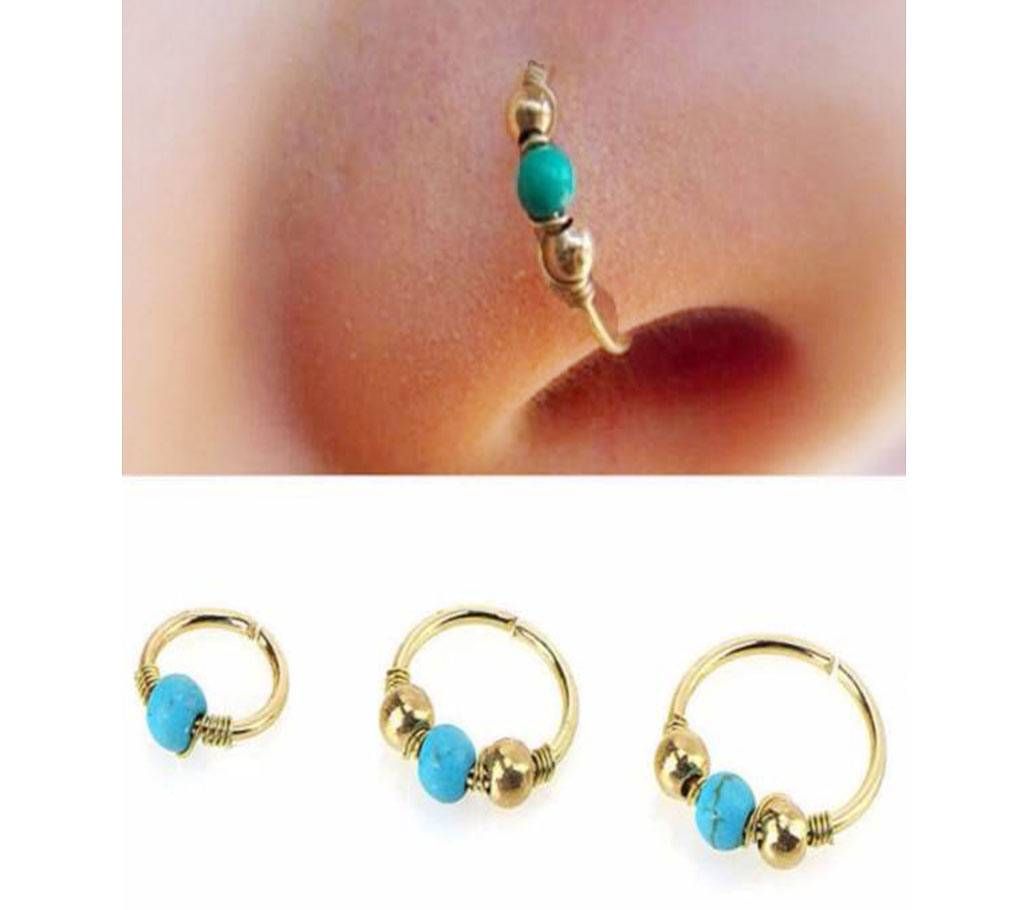 3pcs Steel Clip On Nose Ring Jewelry Piercing