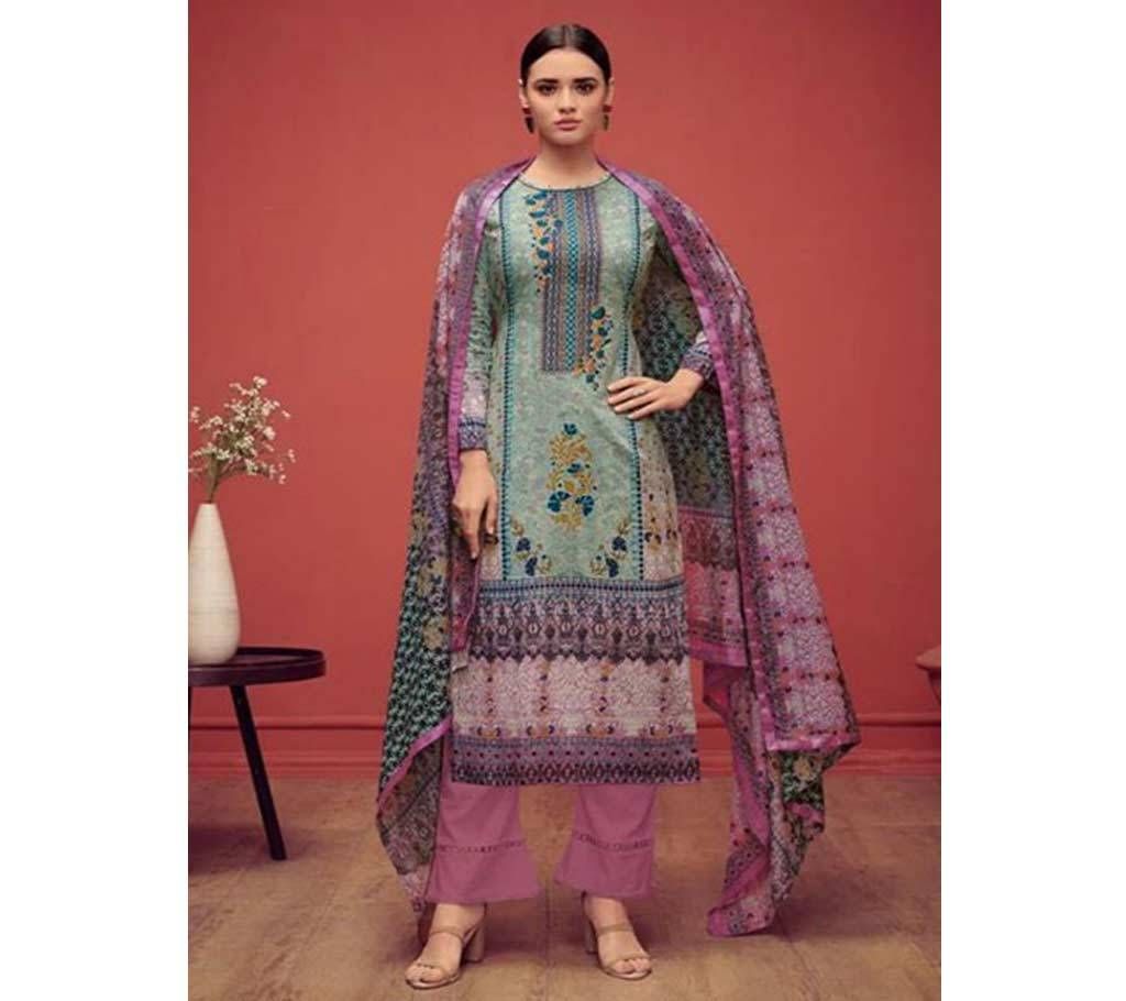 Unstitched Mumtaz Nazm Presents 3 Pcs - 1010 - SST