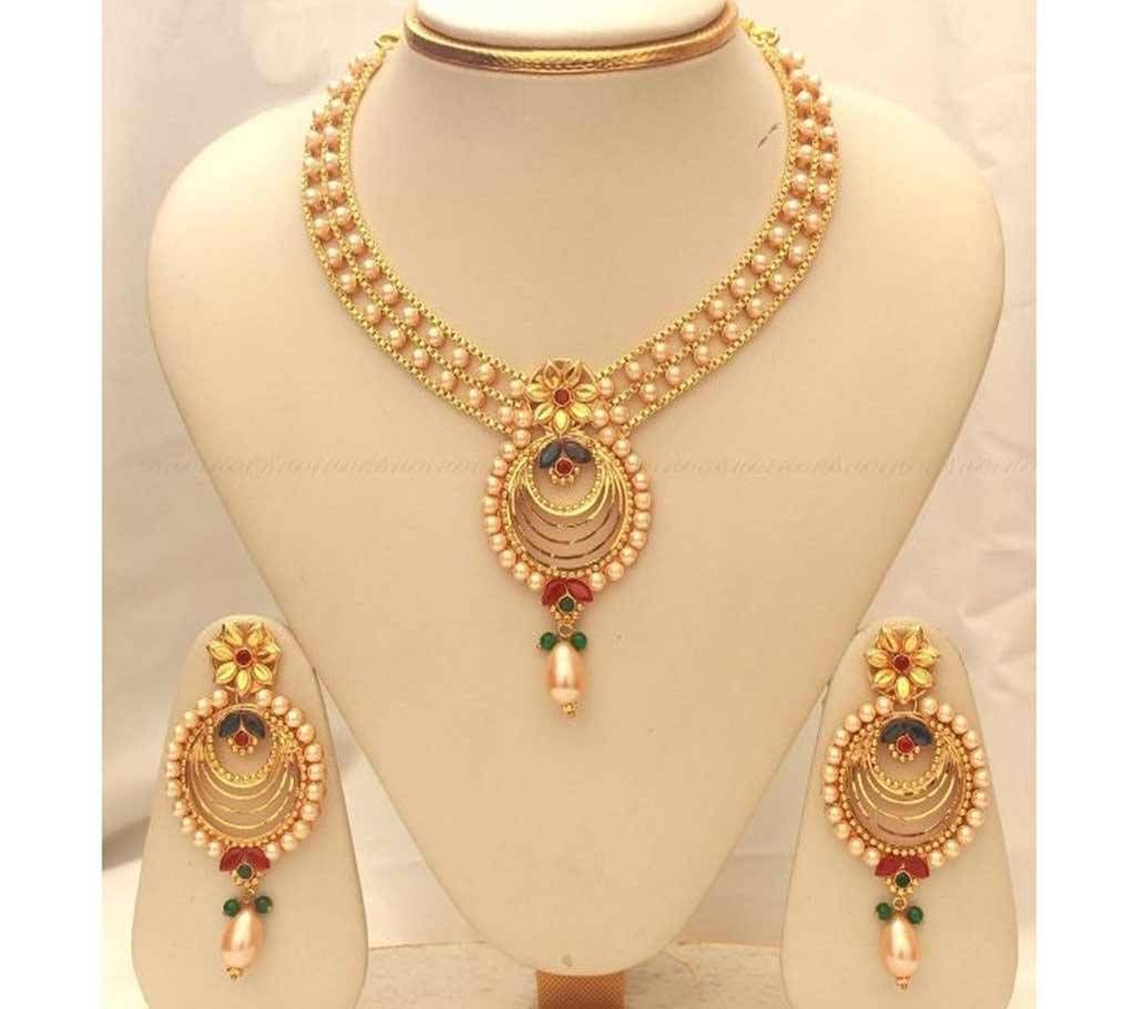 Multi Color Gold Plated Necklace Jewelry  S557G  HMM