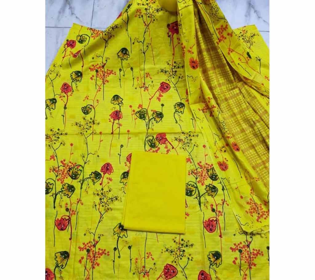 Unstitched Switch Cotton Three Piece 