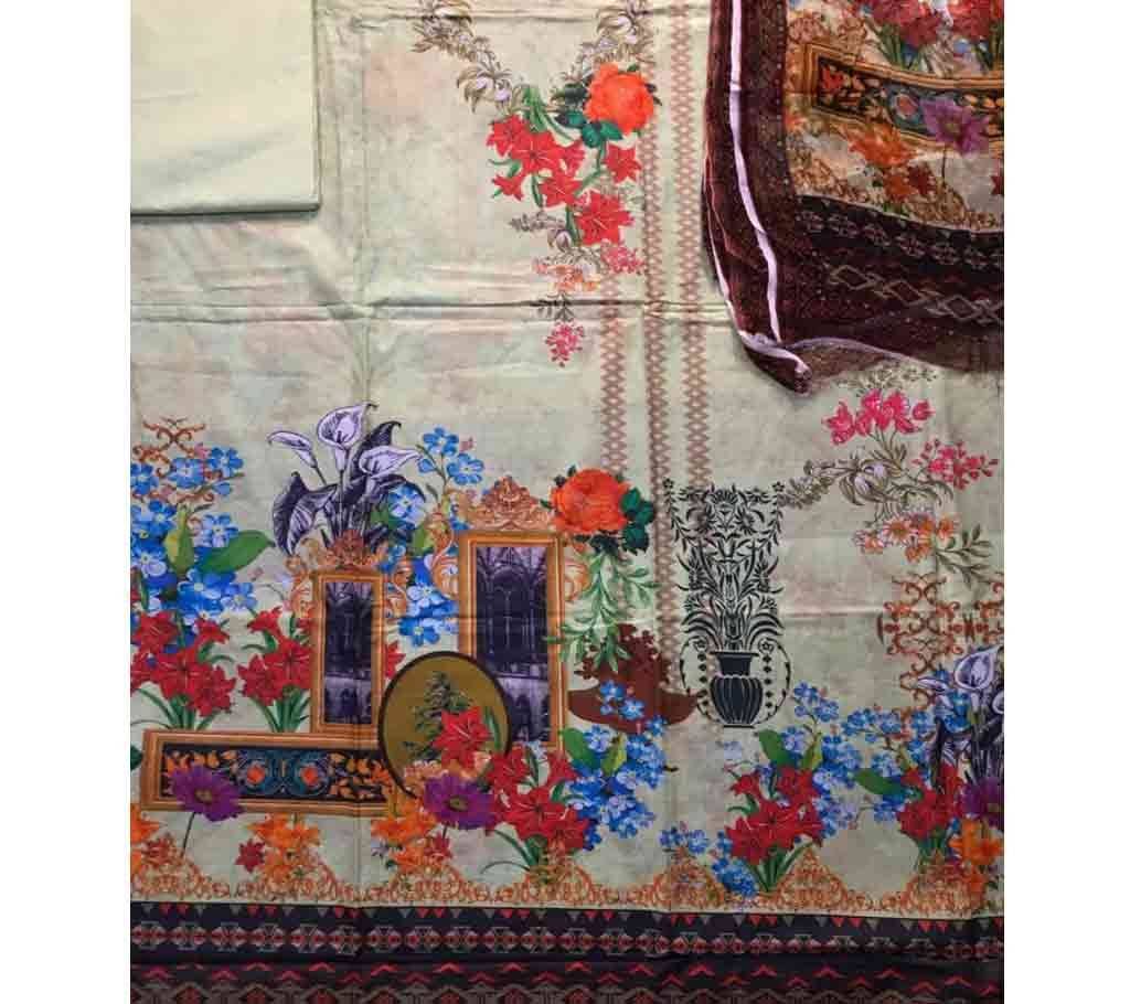 Unstiched Pakistani Lawn 3D Printed