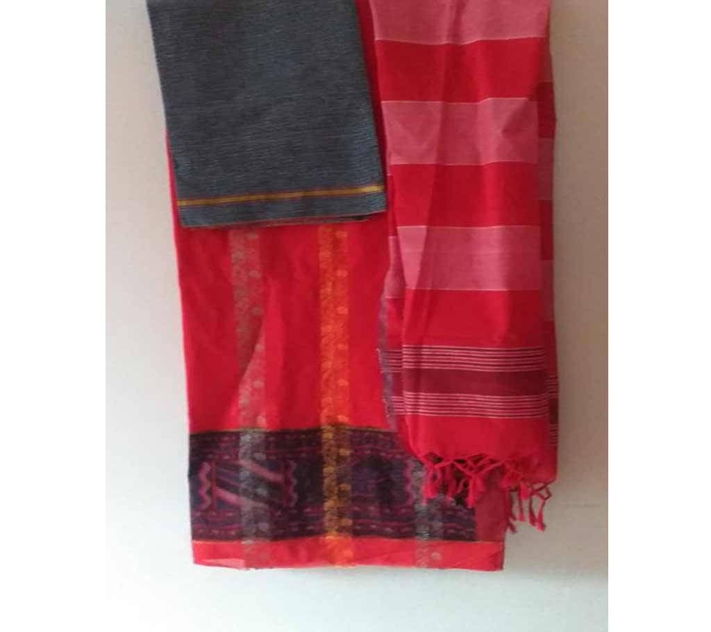 Unstitched Cotton Katan 3Pcs