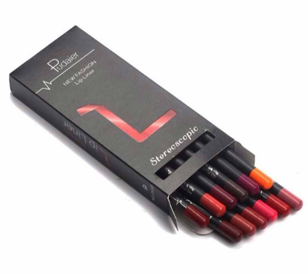 Waterproof Long-lasting  Professional Lipliner Pencil 12pcs Per Set 